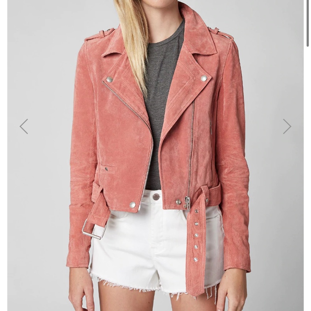 BLANKNYC Coral Suede Moto Jacket